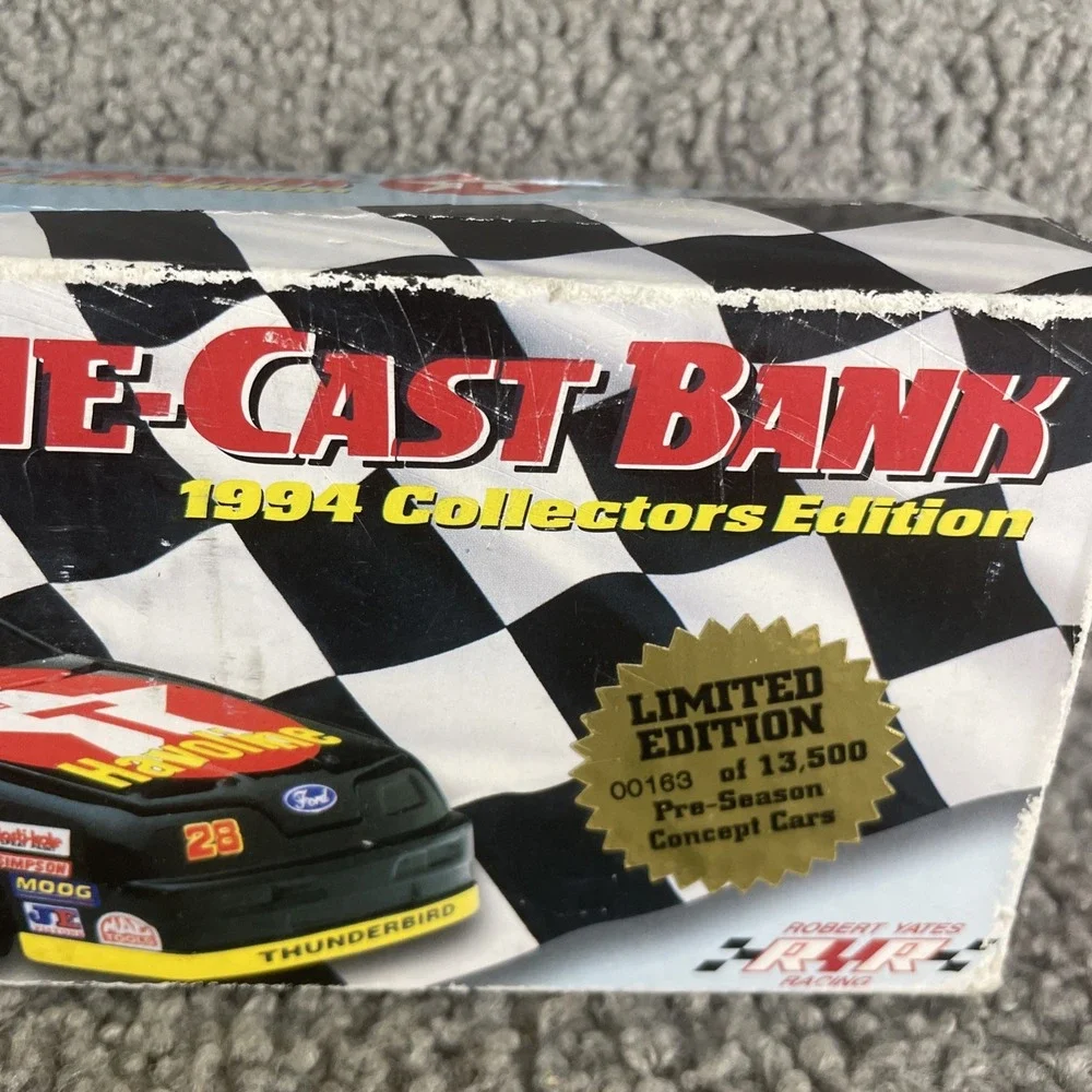 Racing Champions #28 Davey‎ Allison Texaco / Havoline 1994 Ford T-bird BW Bank